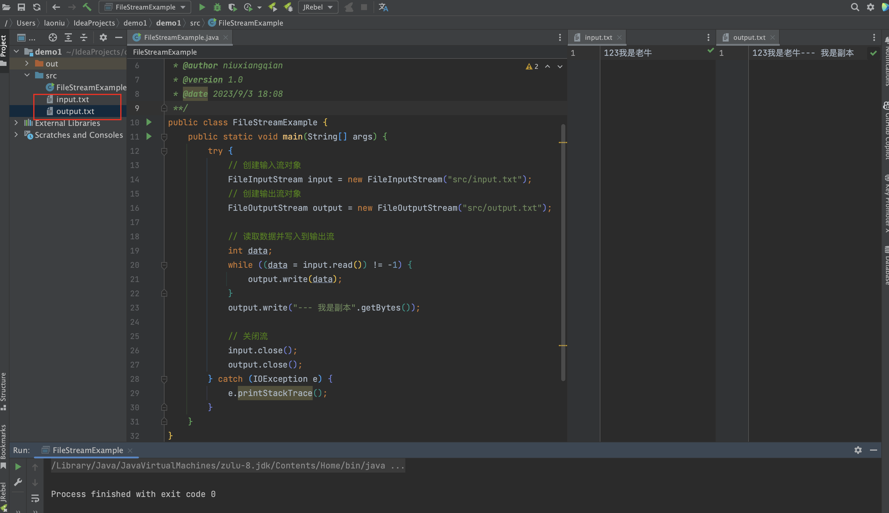Java IO流文件输入输出